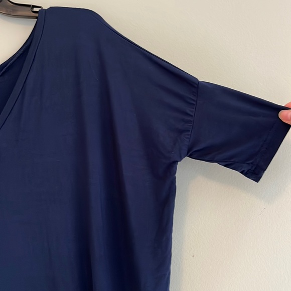 Navy Piko 1988 Short Sleeve Dress - Picture 3 of 4